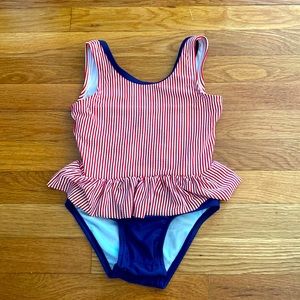 Cat & Jack Red White & Blue Toddler One Piece Bathing Suit